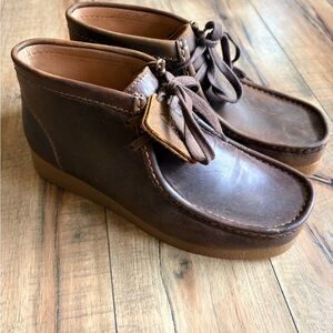 Men's Brown Leather Wallabee Boot
